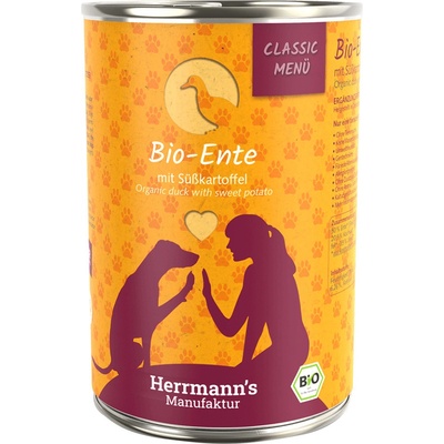 Herrmanns Classic Bio Menu Bio kachna s bio batáty 6 x 400 g
