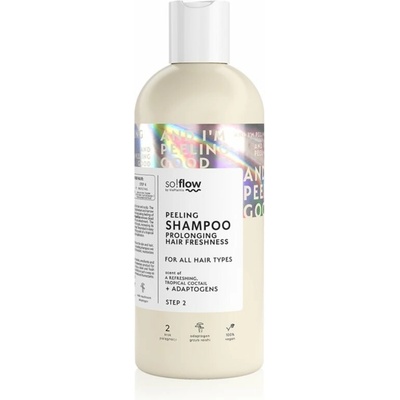 so!flow Peeling Shampoo Prolonging Hair Freshness peelingový šampón pre mastnú pokožku hlavy 400 ml