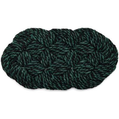 HAY Coco Swirl изтривалка 40 x 80 см, зелена (AE757-F129-AT88)