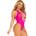Leg Avenue Seamless Racer Tank Bodysuit 89326 Fuchsia