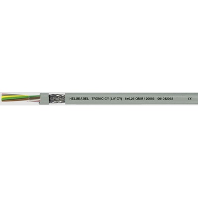 Helu 16007-500 dátový kábel LiYCY 7 x 0.5 mm² sivá 500 m
