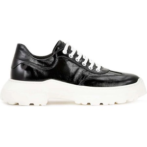 Tinti Shoes Дамски кецове от черен лак Sofia black lak