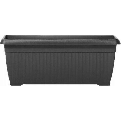 Prosperplast Květináč plast šedý 60 x 25,7 x 24 cm