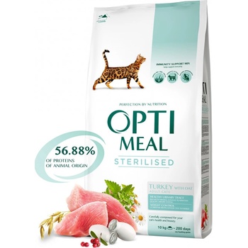 OPTIMEAL Sterilised turkey and oat 10 kg