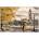 TopMebel Картина " Big Ben And Yellow Leaves" върху платно дигитален печат 125x80x3cm