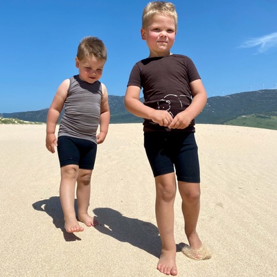 Tarua dětské merino kraťasy černé