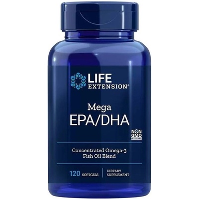 Life Extension Mega EPA/ DHA, 120 софтгел капсули, Life Extension