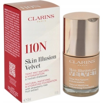 Clarins Skin Illusion Velvet Tekutý make-up s matným finišem s vyživujícím účinkem 110N 30 ml