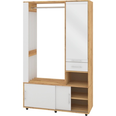 Slevadoma Předsíňová stěna HERMES dub tacho + bílá