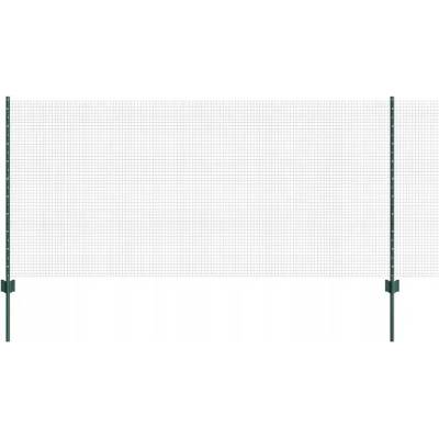 Oplocení ze svařovaného drátu s 11 sloupky, zelený, 1x25 m, ocelový