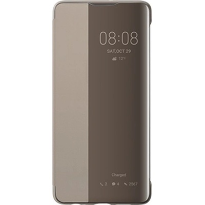 Huawei Калъф за Huawei P30, Elle, смарт калъф, изкуствена кожа, кафяв