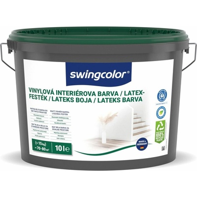 Swingcolor Vinylová barva sněhobílá, matná, 10 l