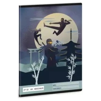 Ars Una Ninjas in the Dark: Книжка с квадратна мрежа - A/5