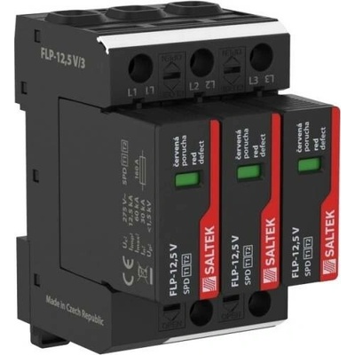 SALTEK FLP-12,5 V/3 svodič bleskových proudů a přepětí, vhodné pro 3-fázový systém TN-C, i