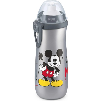 Nuk Спортна чаша NUK - Мики Маус, 450 ml, 24 м+, сива (10255710)