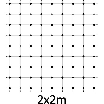 Montážna sada pre zelenú stenu - nerez, rozmer 2 x 2 m
