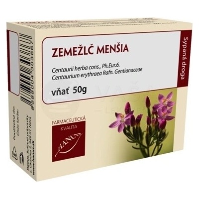Hanus Čaj Zemežlč menšia vňať 50 g
