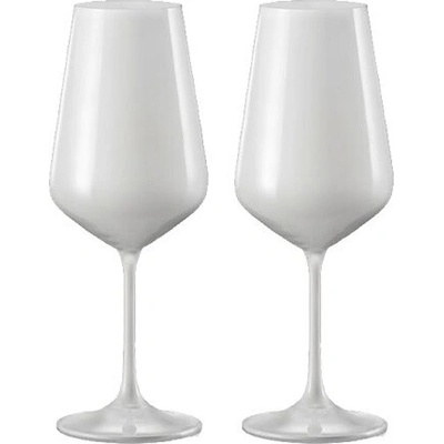 Crystalex pohár na červené víno Black and White Čierna 2 x 450 ml