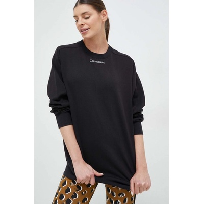 Calvin Klein Tepláková mikina Performance Ck Essentials s potiskem černá