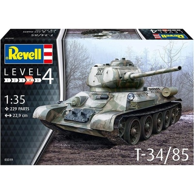 Revell Сглобяем модел, Revell, Съветски танк T-34/85, 229 части