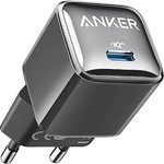 Anker Захранване за ел. мрежа с USB-C порт и технология за бързо зареждане - Anker 511 Charger Nano Pro 20W USB-C (A2637L12)
