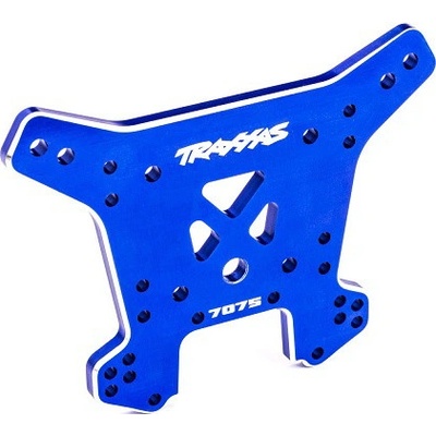 Traxxas veža tlmičov predná hliníková modro eloxovaná pre Sledge