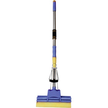 Sapir ПОДОЧИСТАЧКА sapir sp-1120-he1 1.28м. /гъба-27.5см. /0.4мм. телескоп. мет. дръжка, Синьо/жълто (1120100065)