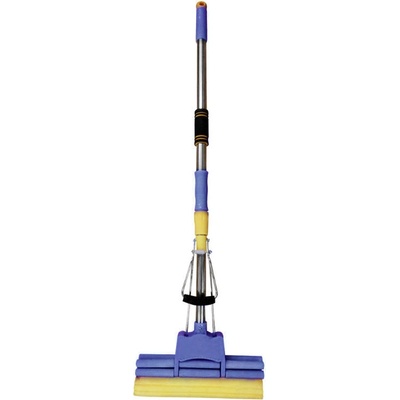 Sapir ПОДОЧИСТАЧКА sapir sp-1120-he1 1.28м. /гъба-27.5см. /0.4мм. телескоп. мет. дръжка, Синьо/жълто (1120100065)