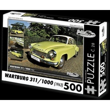 Retro-Auta Wartburg 311/1000 1963 500 dílků