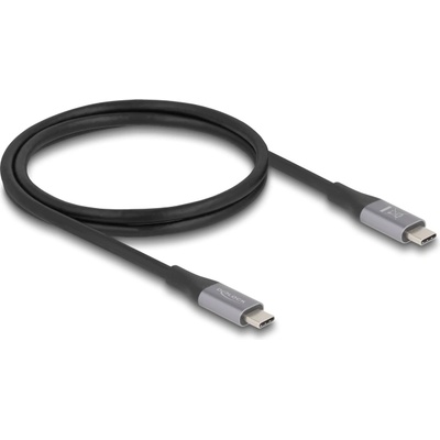 Delock USB 40 Gbps кабел USB Type-C щепсел - щепсел PD 3.1 240 W E-Marker 1 m сив метал
