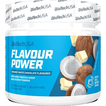 BiotechUSA Flavour power 160g bílá čokoláda, kokos