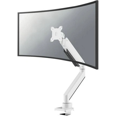 NewStar NEOMOUNTS BY Curved Monitor Deskmount 10-49inch 18kg Gasspring FullMotion Tilt Swivel Pivot Grommet/Clamp Adjustable white NM-D775WHITEPLUS