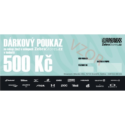Dárkový poukaz v hodnotě 500 Kč