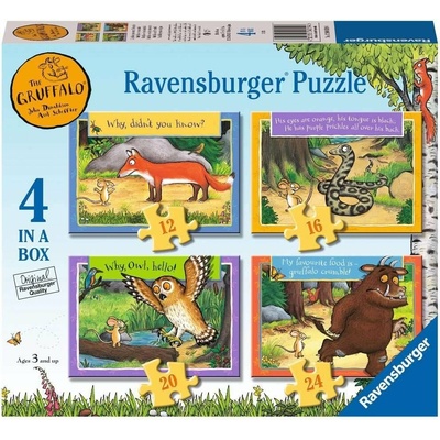 RAVENSBURGER Gruffalo Pohádkové příběhy 4v1 12 16 20 24 dílků