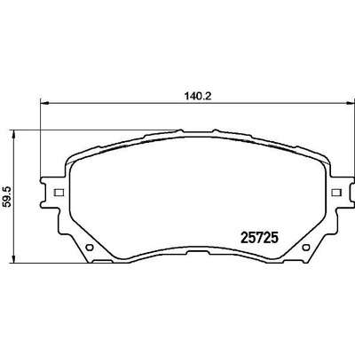 BREMBO Sada brzdových platničiek kotúčovej brzdy P49048