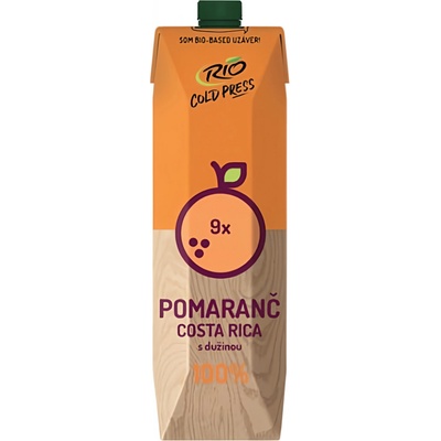 Rio Cold Press 100% pomerančová šťáva s dužninou 1 l