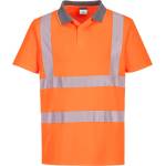 Portwest hi-vis eco polo ec10 / Светлоотразителна еко поло тениска, 6 броя в опаковка - hv оранжево xxxl (ec10orrxxxl)