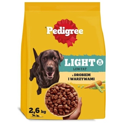 Pedigree Adult Light s hydinou a zeleninou 2,6 kg