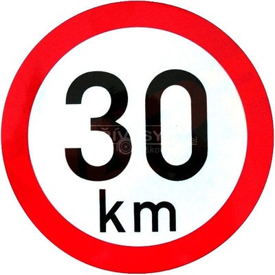 Omezení rychlosti 30 km retroreflexní pr. 200 mm