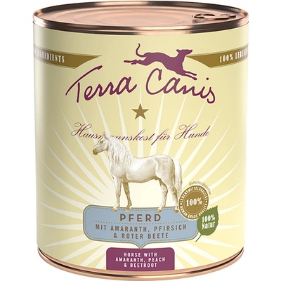 Terra Canis Kôň s amarantom, broskyňou a červenou repou 6 x 800 g