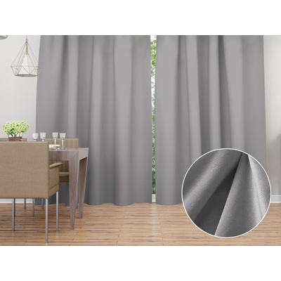 Biante Zamatový záves Velvet Prémium SVP-039 Sivý - šírka 270 cm 270x220 cm