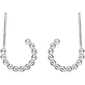 Silenti Jewelry Сребърни обеци "Мънисто