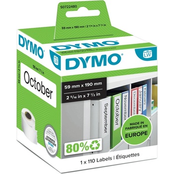 DYMO Етикети за папка за етикетни принтери Dymo Label 99019 / S0722480 - PN S0722480 (S0722480)