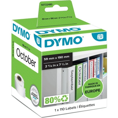 DYMO Етикети за папка за етикетни принтери Dymo Label 99019 / S0722480 - PN S0722480 (S0722480)