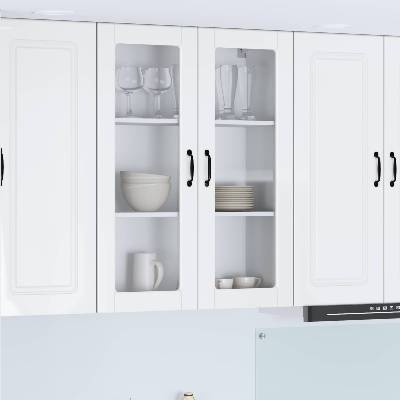 vidaXL Панел за миялна машина Kalmar Лъскаво бяло 80 x 31 x 100 см (884808)