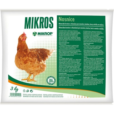 Mikros Nosnice vitamínové krmivo 3 kg