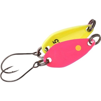 SPRO plandavá trblietka Trout Master Incy Spoon Pink/Yellow 1,8g
