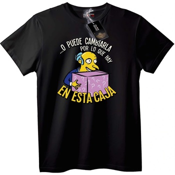 NOONEBRAND Тениска Simpsons Мистериозна кутия - 2XL, Black