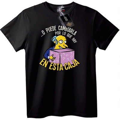 NOONEBRAND Тениска Simpsons Мистериозна кутия - 2XL, Black
