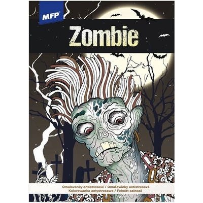 MFP 5301151 Omalovánky antistresové Zombie 210x290mm